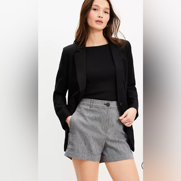 Loft Cuffed Shorts in Cotton Linen - Picture 4 of 4